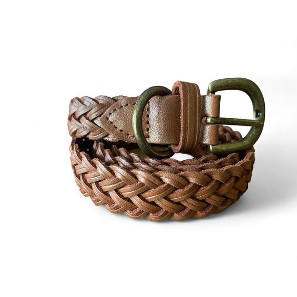 Belt Genuine Leather Brown One Size Unisex Great Condition - Picture 1 of 6